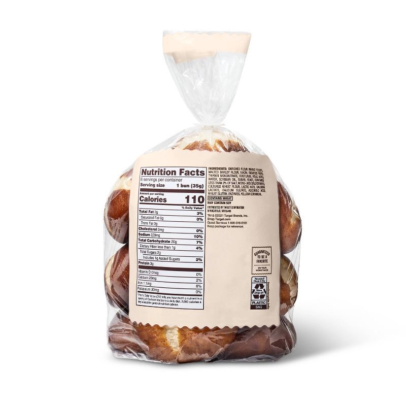 slide 3 of 3, Pretzel Slider Buns - 10oz/8ct - Favorite Day™, 8 ct; 10 oz