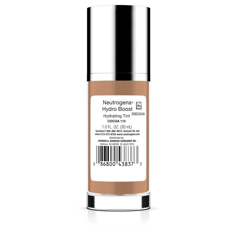 slide 2 of 7, Neutrogena Hydro Boost Hydrating Tint Liquid Foundation with Hyaluronic Acid, Moisturizing & Lightweight Water Gel Formula - 115 Cocoa, 1 ct