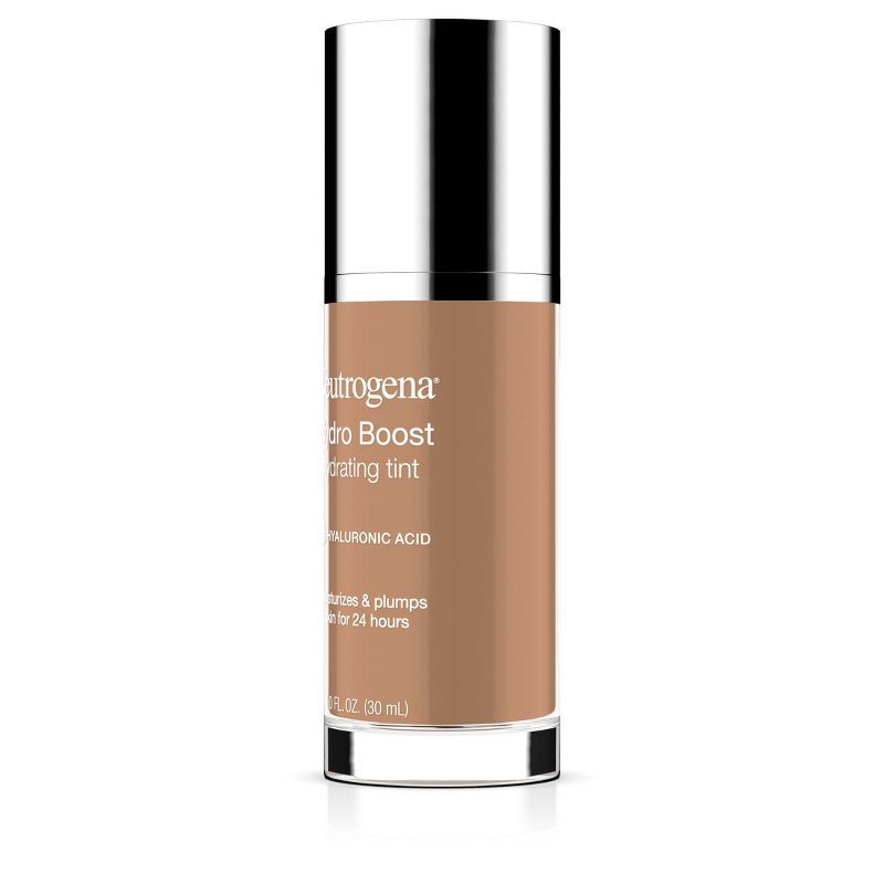 slide 7 of 7, Neutrogena Hydro Boost Hydrating Tint Liquid Foundation with Hyaluronic Acid, Moisturizing & Lightweight Water Gel Formula - 115 Cocoa, 1 ct