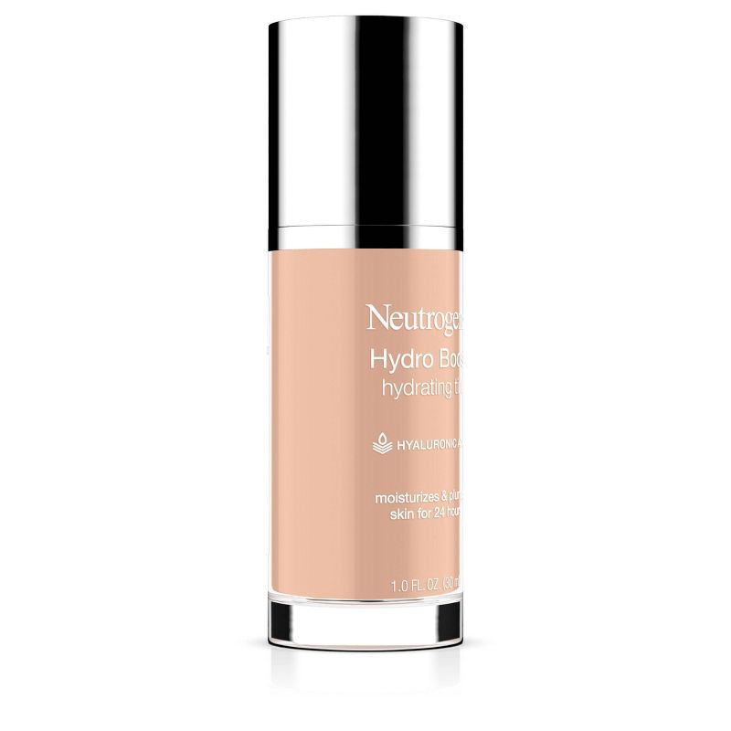 slide 6 of 7, Neutrogena Hydro Boost Hydrating Tint Liquid Foundation with Hyaluronic Acid, Moisturizing & Lightweight Water Gel Formula - 20 Ivory, 1 ct