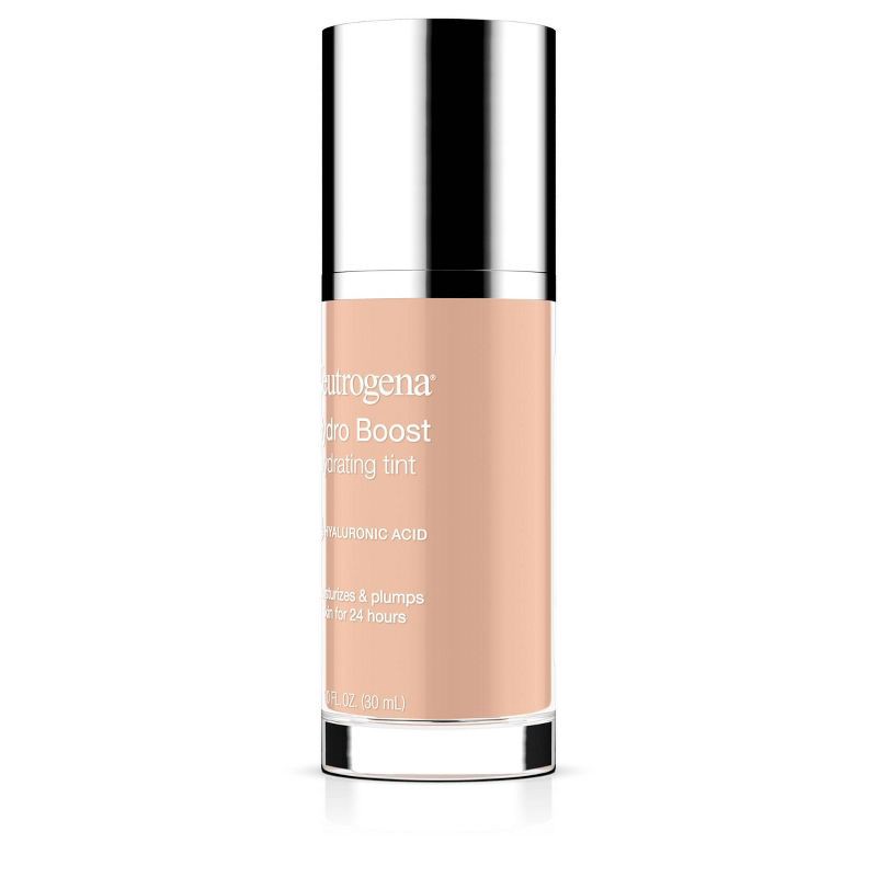 slide 7 of 7, Neutrogena Hydro Boost Hydrating Tint Liquid Foundation with Hyaluronic Acid, Moisturizing & Lightweight Water Gel Formula - 20 Ivory, 1 ct