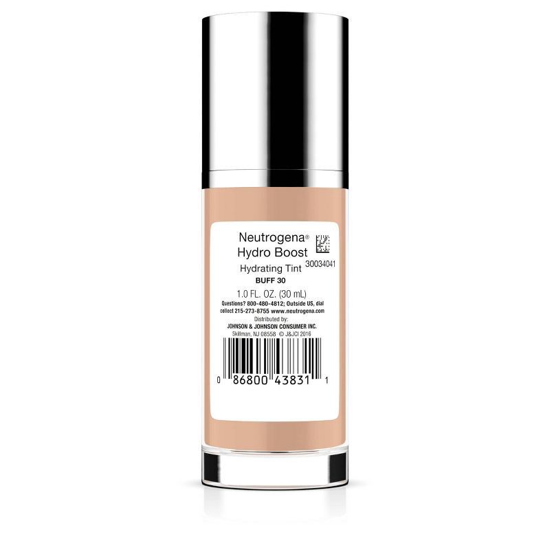 slide 2 of 7, Neutrogena Hydro Boost Hydrating Tint Liquid Foundation with Hyaluronic Acid, Moisturizing & Lightweight Water Gel Formula - 30 Buff, 1 ct