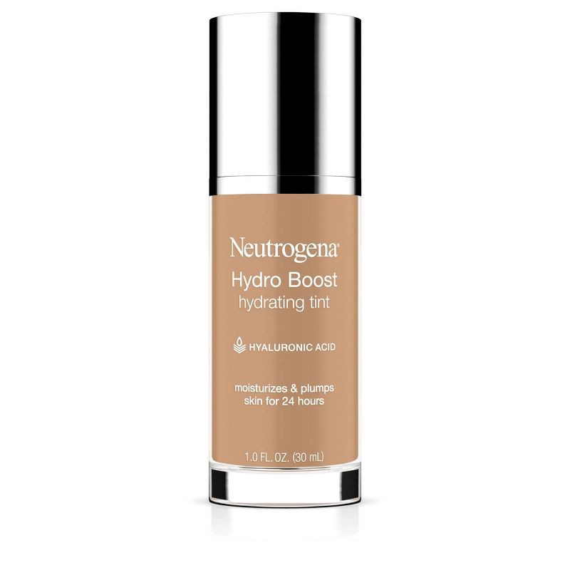 slide 1 of 7, Neutrogena Hydro Boost Hydrating Tint Liquid Foundation with Hyaluronic Acid, Moisturizing & Lightweight Water Gel Formula - 60 Natural Beige, 1 ct