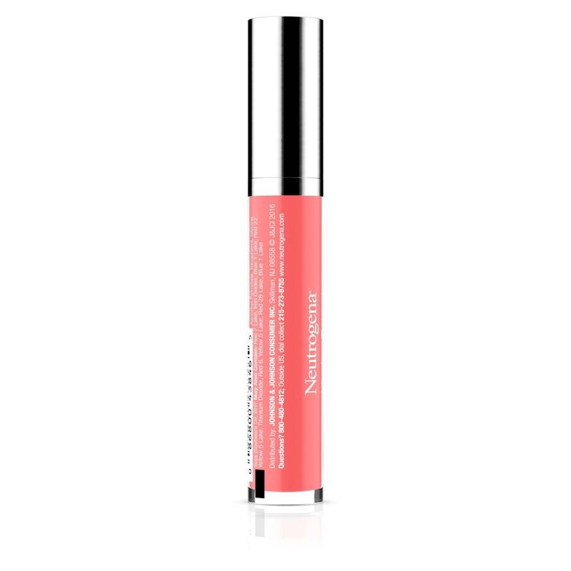 slide 3 of 6, Neutrogena Hydro Boost Hydrating Lip Shine - Flushed Coral - 0.1oz, 0.12 fl oz