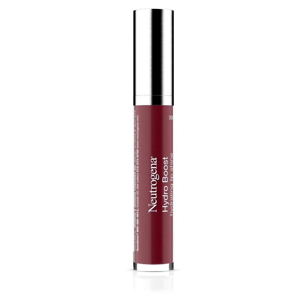 slide 3 of 6, Neutrogena Hydro Boost Hydrating Lip Shine - Velvet Wine - 0.12oz, 1 ct