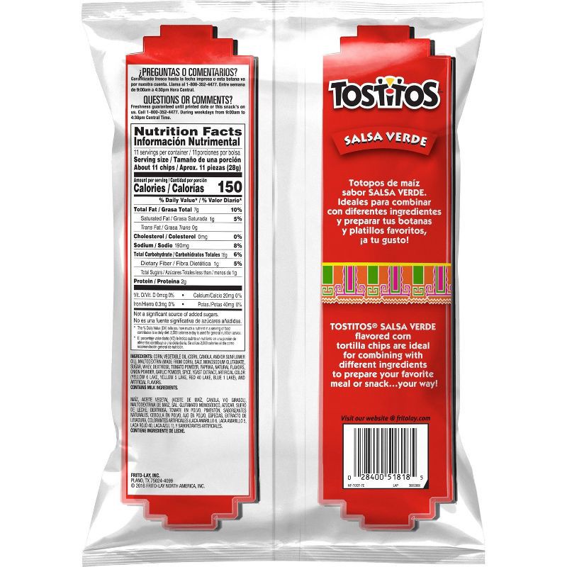 slide 2 of 5, Tostitos Salsa Verde Tortilla Chips - 11oz, 11 oz