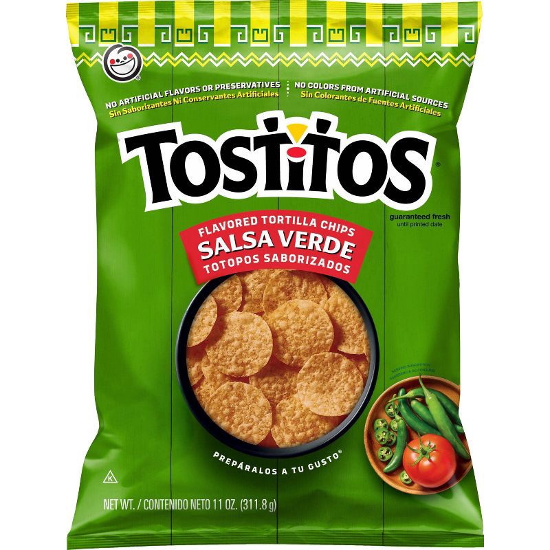 slide 1 of 9, Tostitos Salsa Verde Tortilla Chips - 11oz, 11 oz