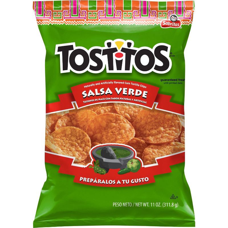 slide 1 of 5, Tostitos Salsa Verde Tortilla Chips - 11oz, 11 oz