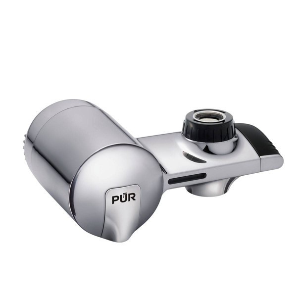 slide 2 of 14, PUR PLUS Horizontal Faucet Mount Water Filtration System - Chrome, 1 ct