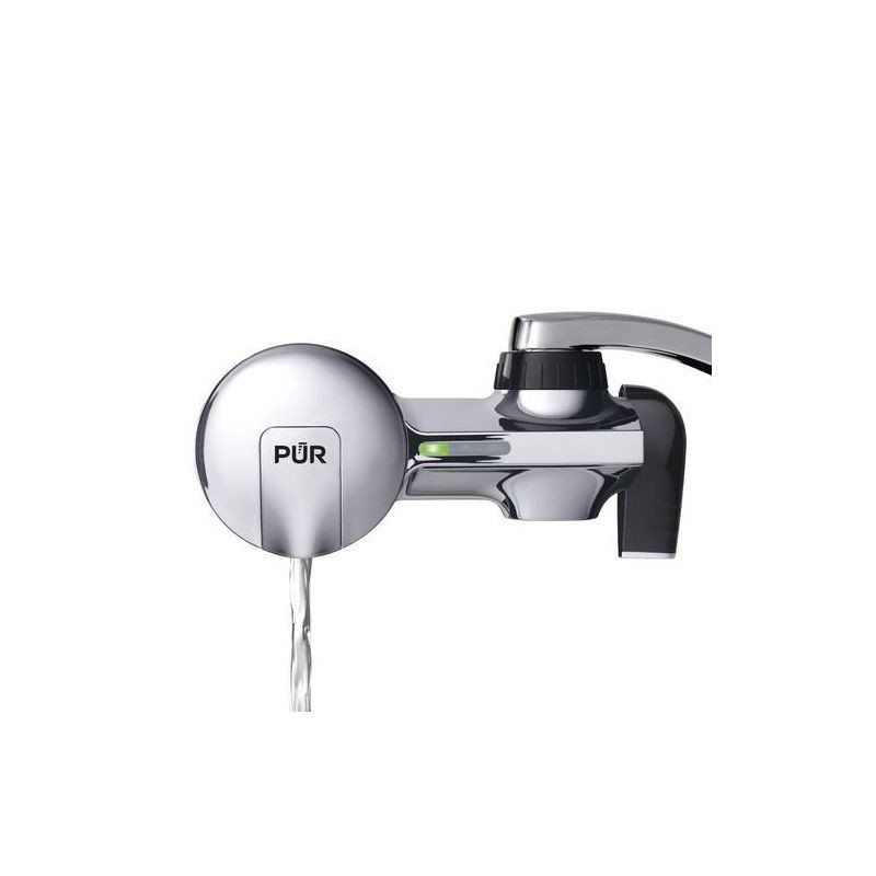 slide 1 of 14, PUR Filtration PLUS Faucet Horizontal Mount Water Filtration System Chrome PFM400H: Best Sink Filter, Lead & Mercury Removal, Easy Install, 1 ct