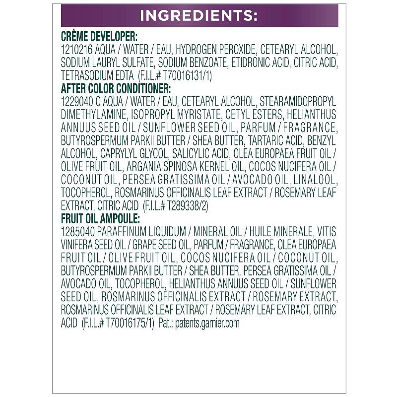 slide 12 of 13, Garnier Nutrisse Nourishing Color Creme - V2 Dark Intense Violet, 1 ct