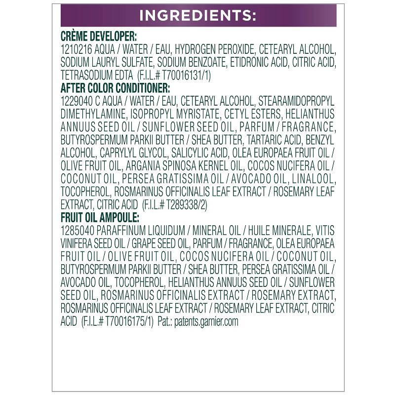 slide 12 of 12, Garnier Nutrisse Nourishing Color Creme - V2 Dark Intense Violet, 1 ct