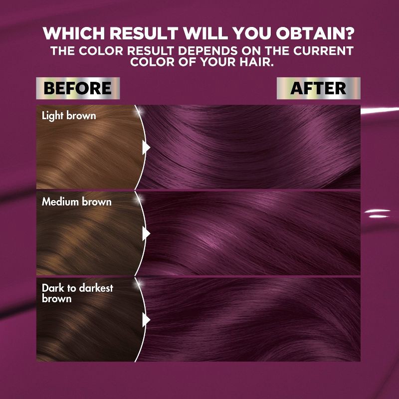 slide 8 of 13, Garnier Nutrisse Nourishing Color Creme - V2 Dark Intense Violet, 1 ct