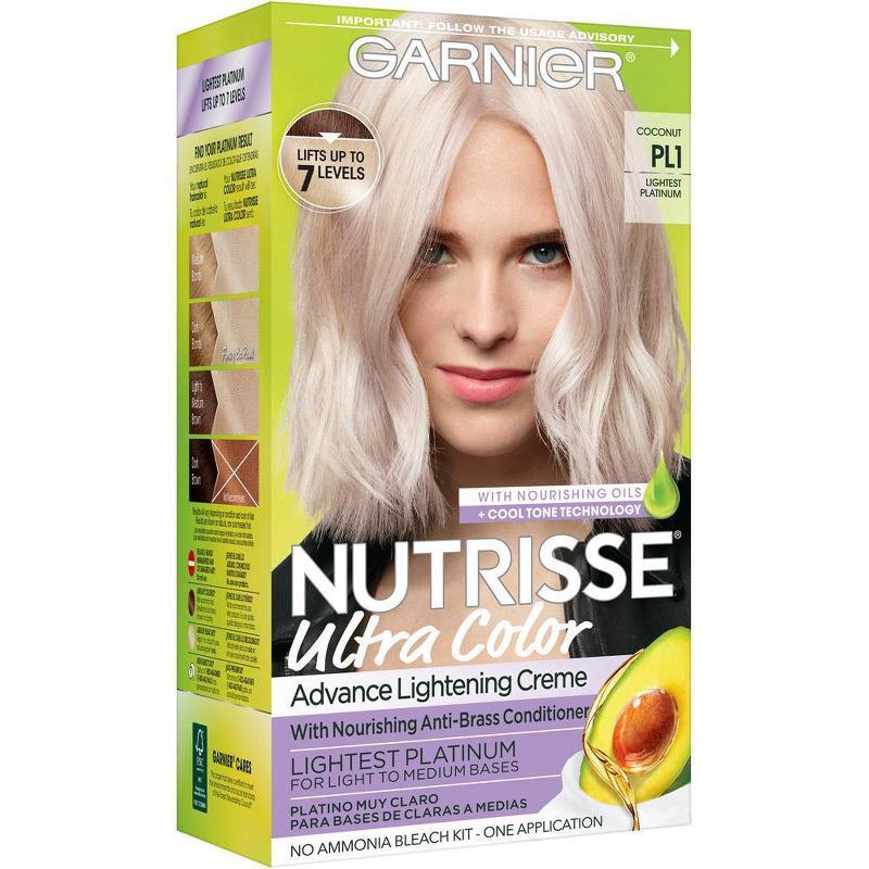 slide 9 of 9, Garnier Nutrisse Ultra Color Blondes Advance Lightening Cream - Lightest Platinum, 1 ct