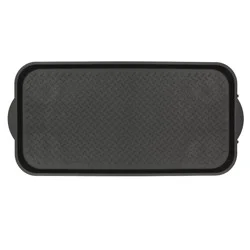 Mohawk 1'7"x3'3" Black Boot Tray Black: Waterproof Shoe Mat Tray, Indoor/Outdoor, Polypropylene, Flat Pile