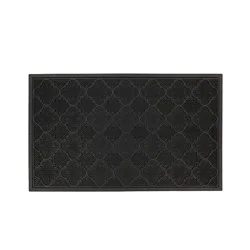 1'6"x2'6" Solid Doormat Black - Mohawk