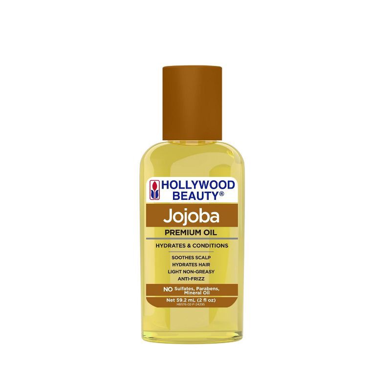 slide 1 of 7, Hollywood Beauty Jojoba Hair Oil - 2 fl oz: Moisturizing, Strengthening, For Textured & All Hair Types, 2 fl oz