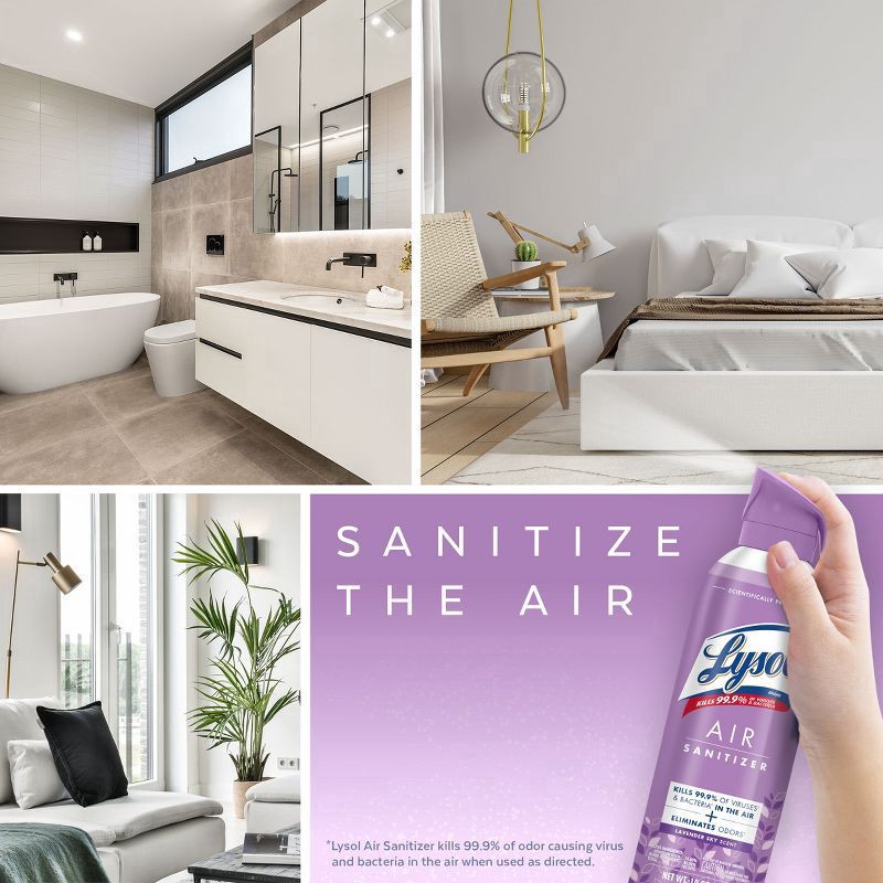 slide 3 of 6, Lysol Air Sanitizing Spray Air Freshener Lavender Sky - 10 oz, 10 oz