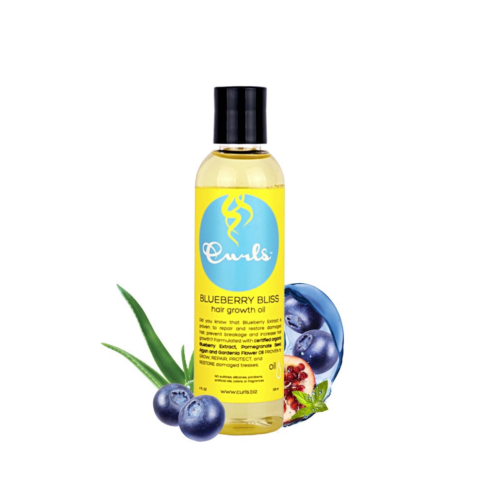 slide 3 of 3, Curls Blueberry Bliss Hair Growth Oil, 4 fl oz