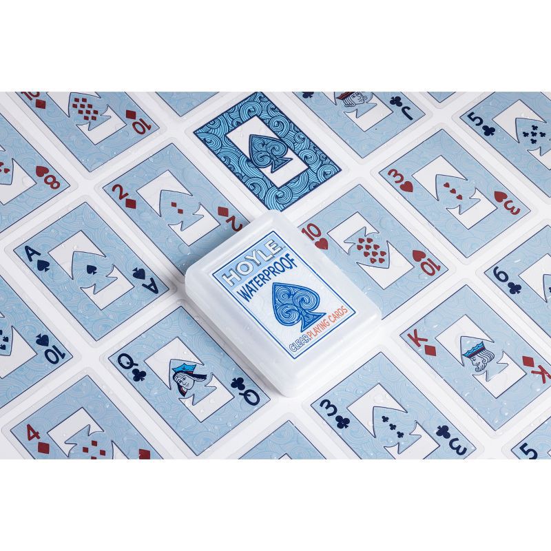 slide 3 of 6, Hoyle Waterproof Clear Playing Card Game: Patterns, 1-6 Players, Party Card Games by Bicycle, 1 ct