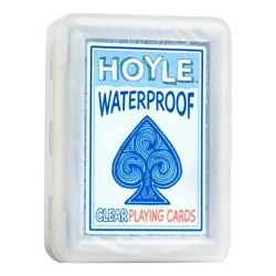 Hoyle Waterproof Clear Playing Card Game: Patterns, 1-6 Players, Party Card Games by Bicycle