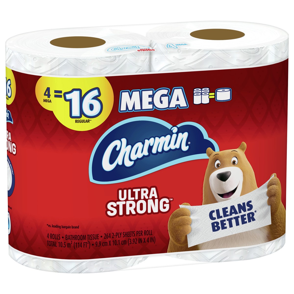 slide 3 of 5, CHARMIN Ultra Strong Toilet Paper, 4 ct