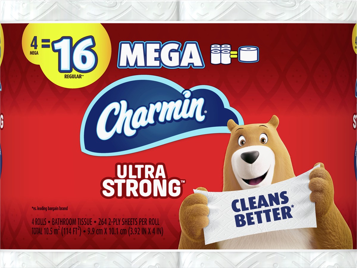 slide 4 of 5, CHARMIN Ultra Strong Toilet Paper, 4 ct