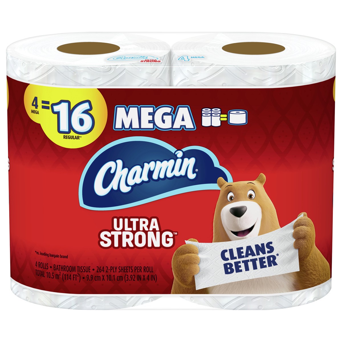 slide 1 of 5, CHARMIN Ultra Strong Toilet Paper, 4 ct