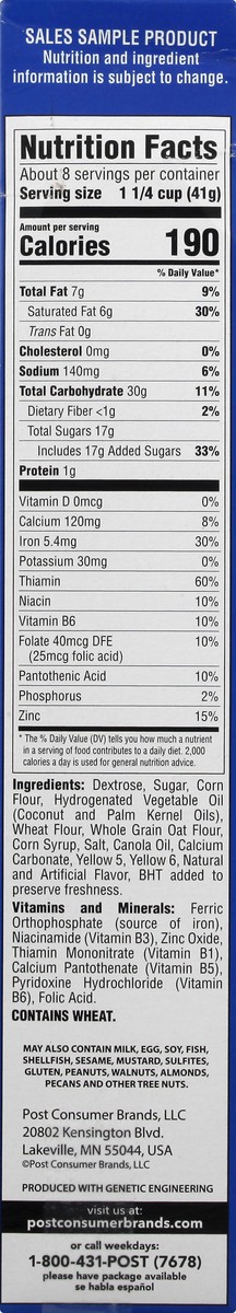 slide 7 of 9, Hostess Post Twinkies Cereal, 12 oz