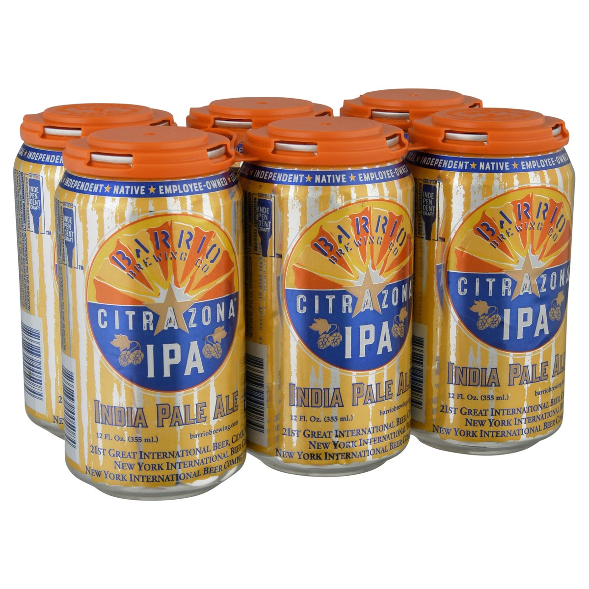 slide 6 of 9, Barrio Brewing Citra Zona IPA Beer 6 ea, 6 ct; 12 oz