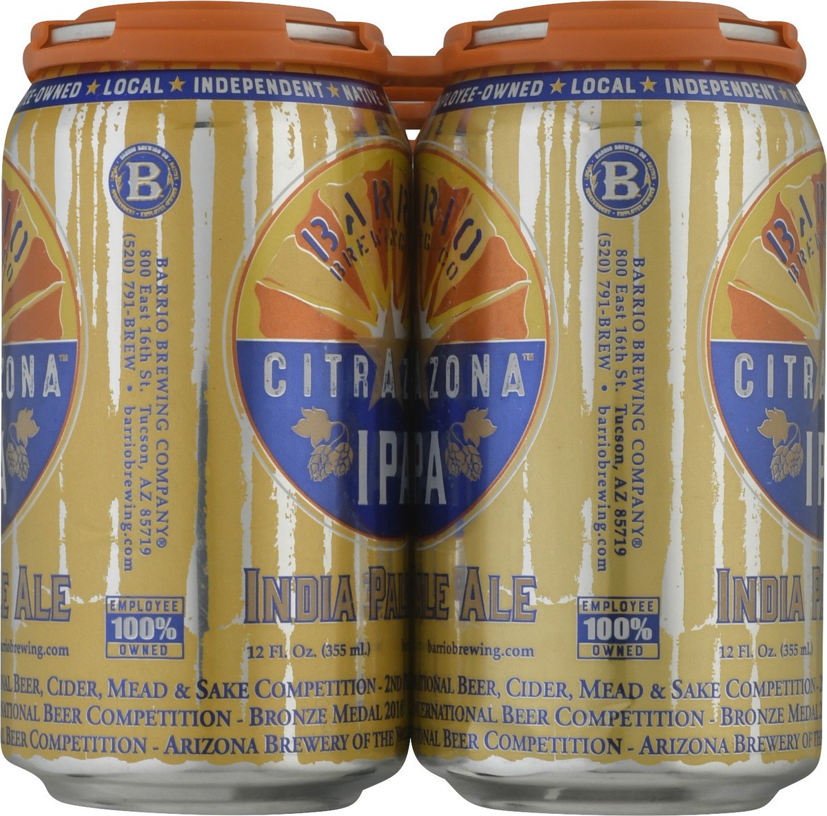 slide 2 of 9, Barrio Brewing Citra Zona IPA Beer 6 ea, 6 ct; 12 oz