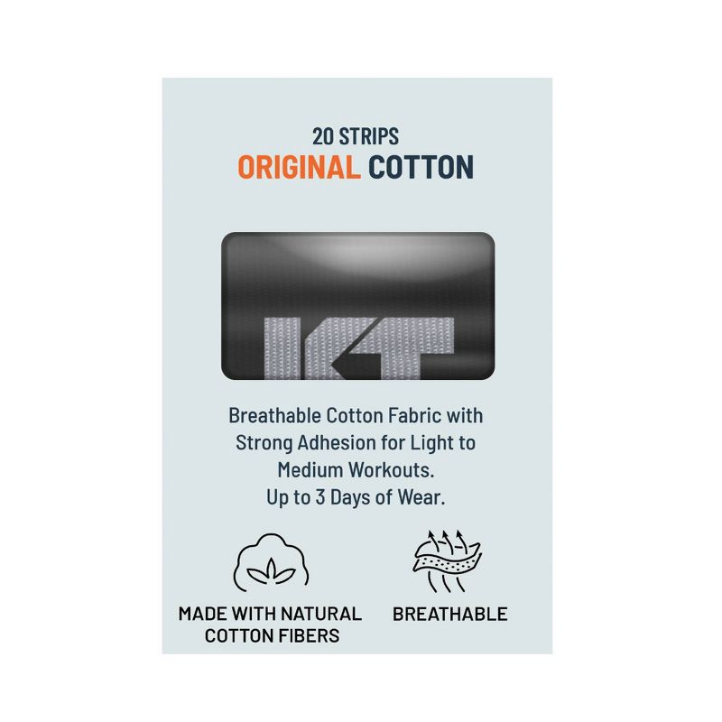 slide 3 of 7, KT Tape Original Elastic Sports Tape 20 Strips - Black: Arthritis & Muscle Pain Relief, 1 ct