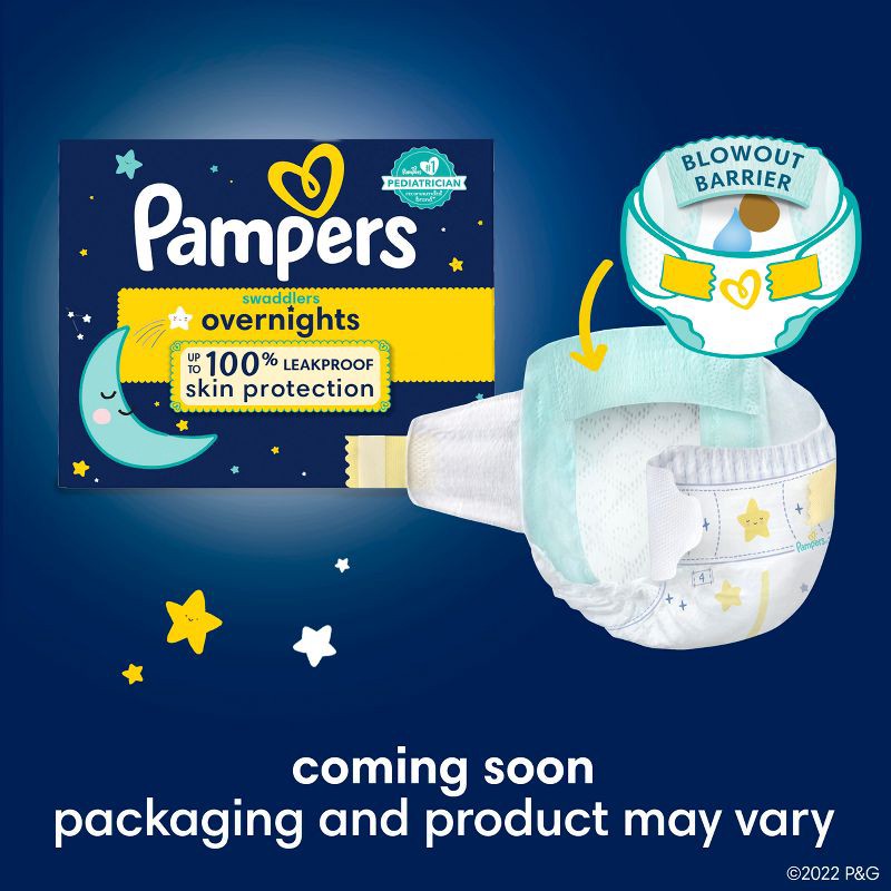 slide 2 of 11, Pampers Swaddlers overnights Diapers Super Pack - Size 3 - 66ct, 66 ct