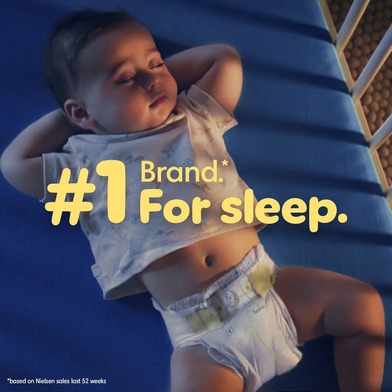 slide 9 of 16, Pampers Swaddlers Overnight Diapers - Size 3 - 66ct, 3 x 66 ct