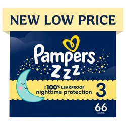 Pampers Swaddlers Overnight Diapers - Size 3 - 66ct