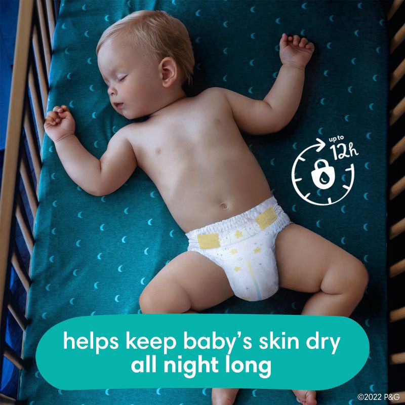 slide 5 of 11, Pampers Swaddlers overnights Diapers Super Pack - Size 5 - 50ct, 50 ct