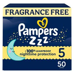 Pampers Swaddlers Overnight Diapers - Size 5 - 50ct
