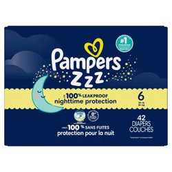 Pampers Swaddlers Overnight Diapers - Size 6 - 42ct