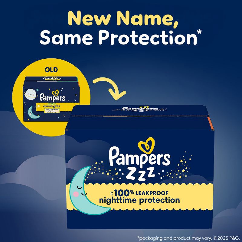 slide 2 of 16, Pampers Swaddlers Overnight Diapers - Size 4 - 58ct, 4 x 58 ct
