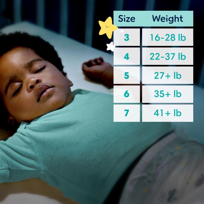 slide 13 of 16, Pampers Swaddlers Overnight Diapers - Size 4 - 58ct, 4 x 58 ct