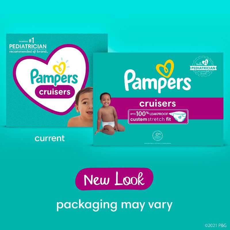 slide 2 of 15, Pampers Cruisers Diapers - Size 7 - 44ct, 44 ct