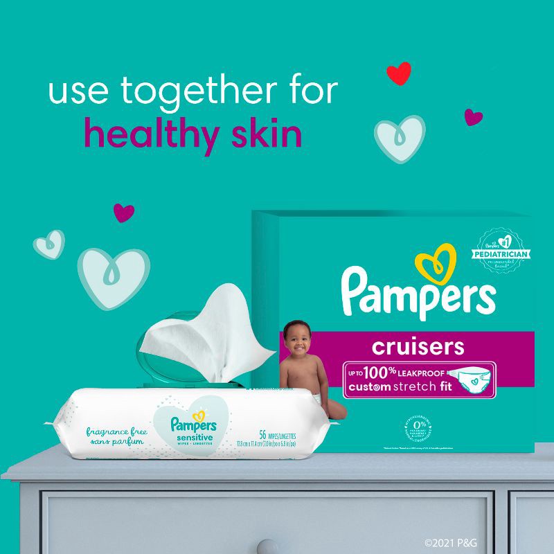 slide 11 of 15, Pampers Cruisers Diapers - Size 7 - 44ct, 44 ct