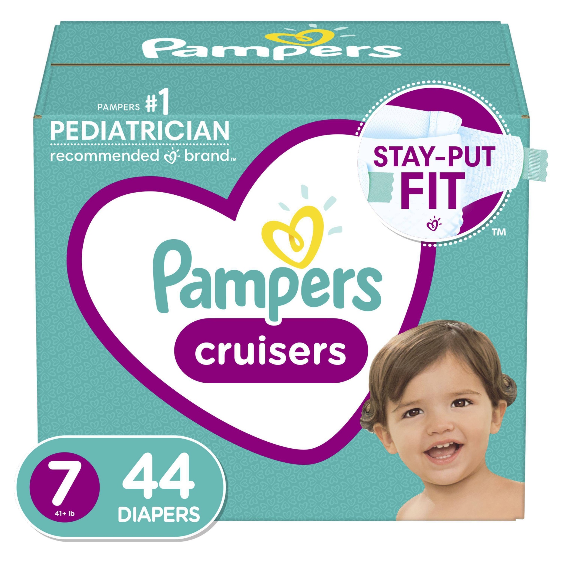 slide 1 of 7, Pampers Cruisers Diapers Super Pack - Size 7 - 44ct, 44 ct