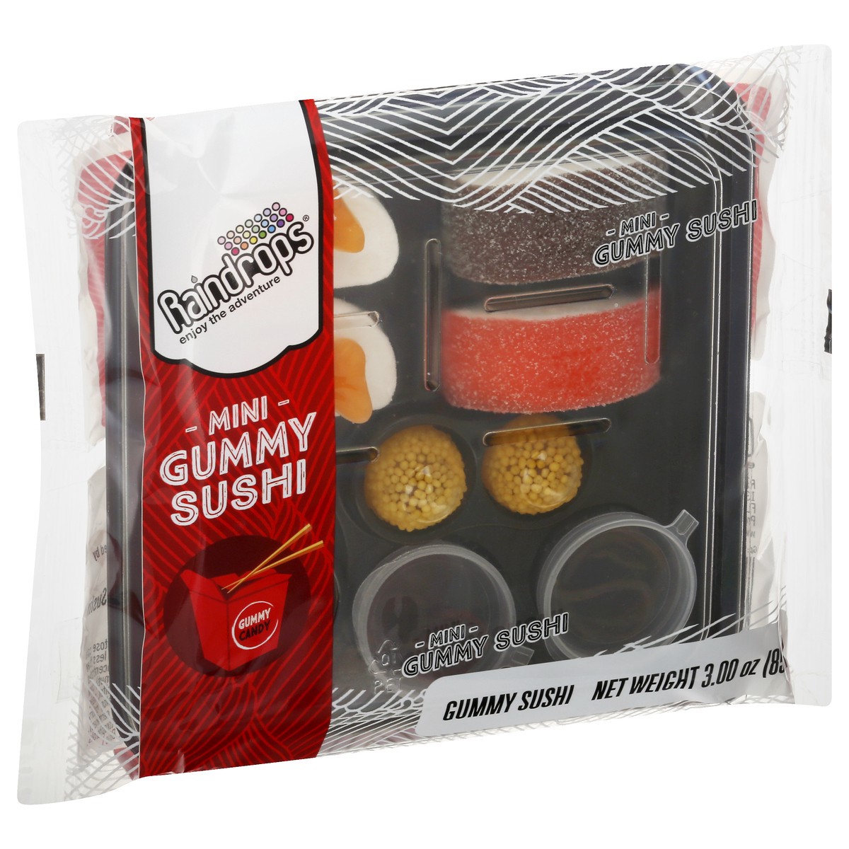 slide 7 of 13, Raindrops Gummi Sushi Tray 3 Oz, 3 oz