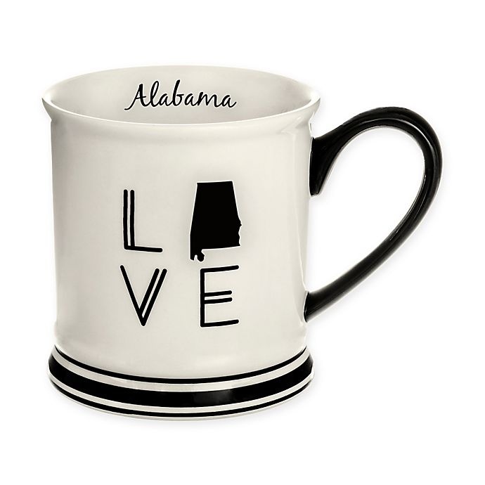 slide 1 of 1, Formation Brands Alabama State Love Mug - Black and White, 1 ct