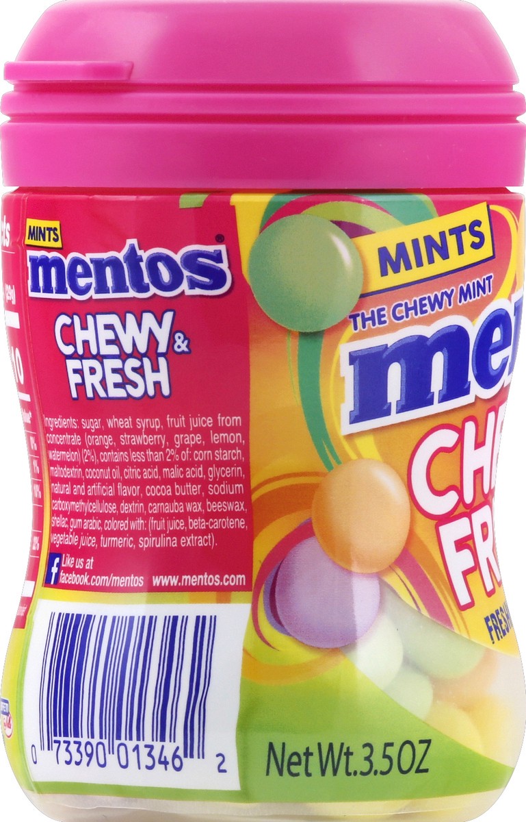 slide 3 of 7, Mentos Chewy Fresh Mixed Fruit Mints, 90 ct
