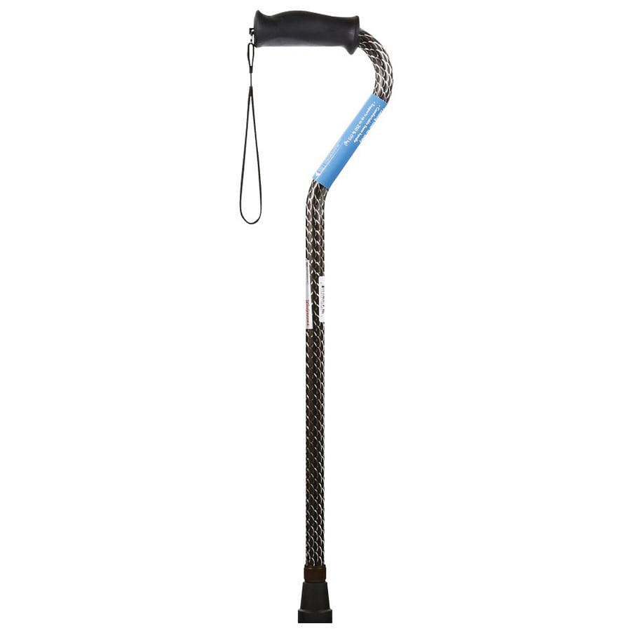 slide 2 of 2, Walgreens Cane With Offset Premium Gel Handle, 1 ct