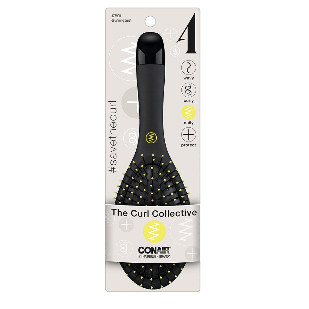 Conair Curl Collective Coily Detangle Cushion Brush 1 ct Shipt