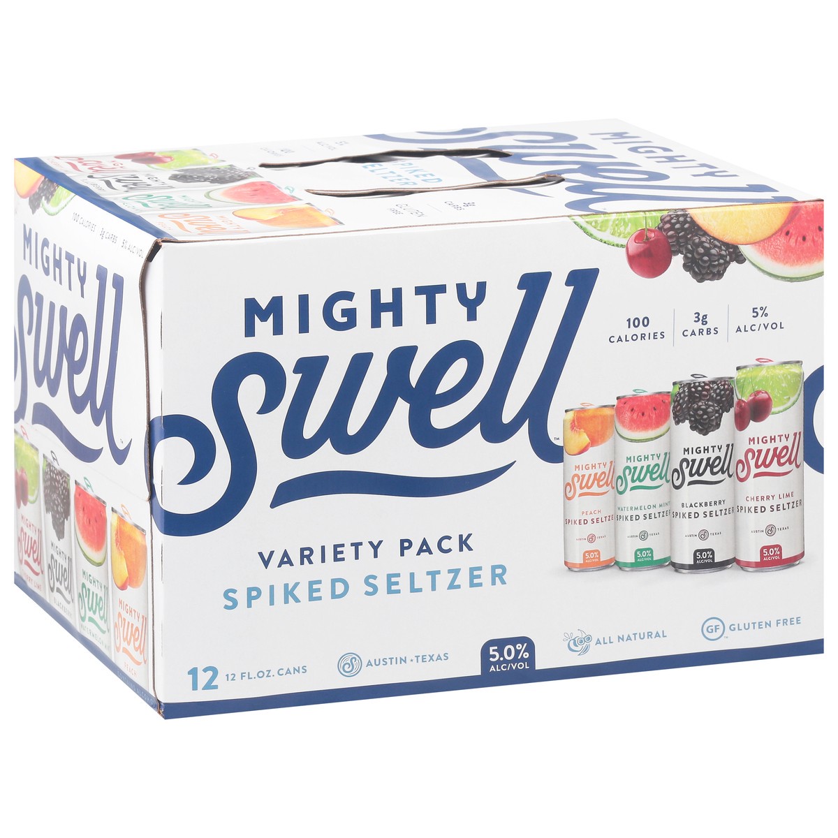 slide 3 of 9, Mighty Swell Spiked Seltzer, 1 ct