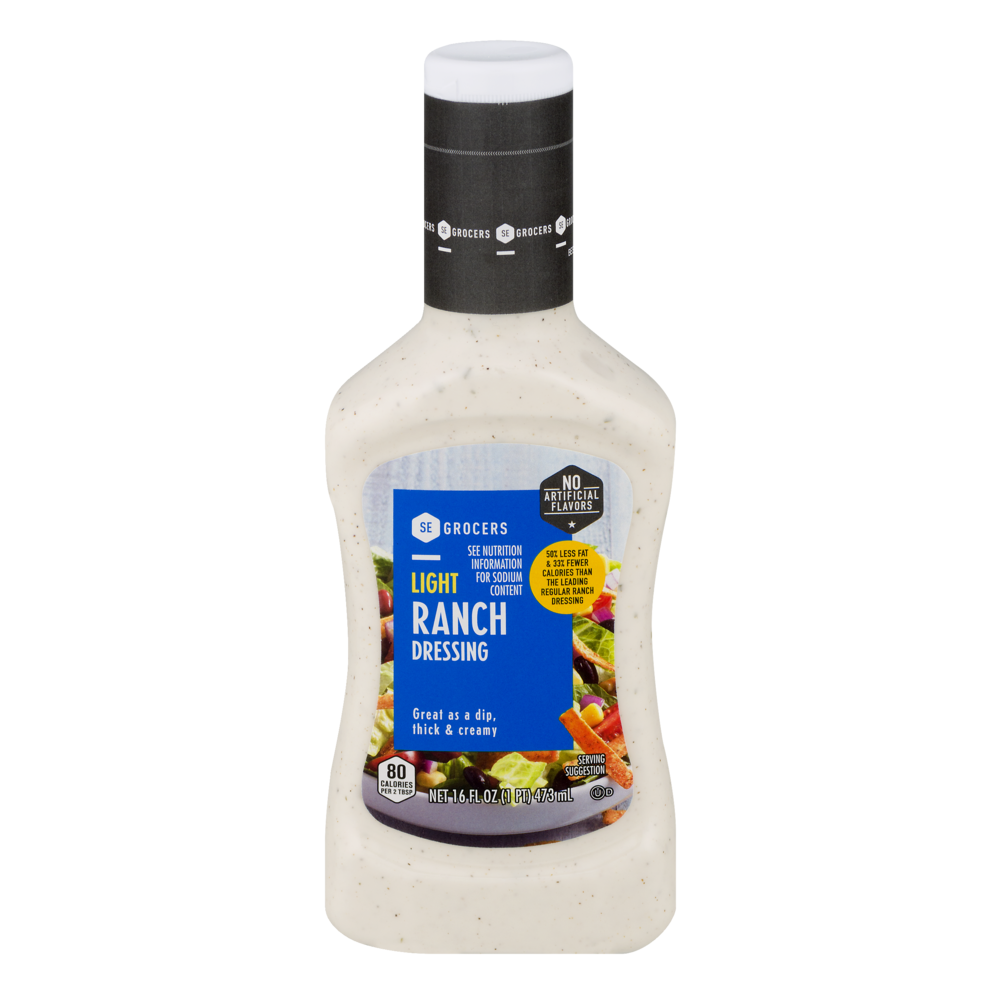 slide 1 of 1, SE Grocers Light Ranch, 16 oz